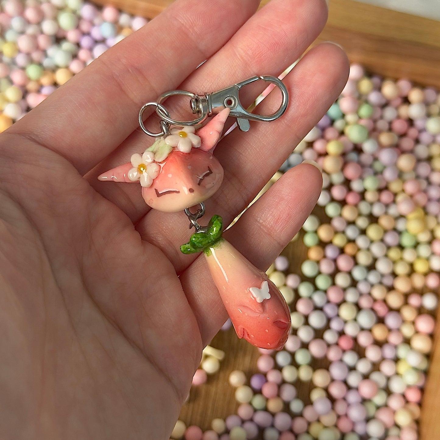 (Pre-order) STRAWBERRY FOX KEYCHAIN / PHONE CHARM