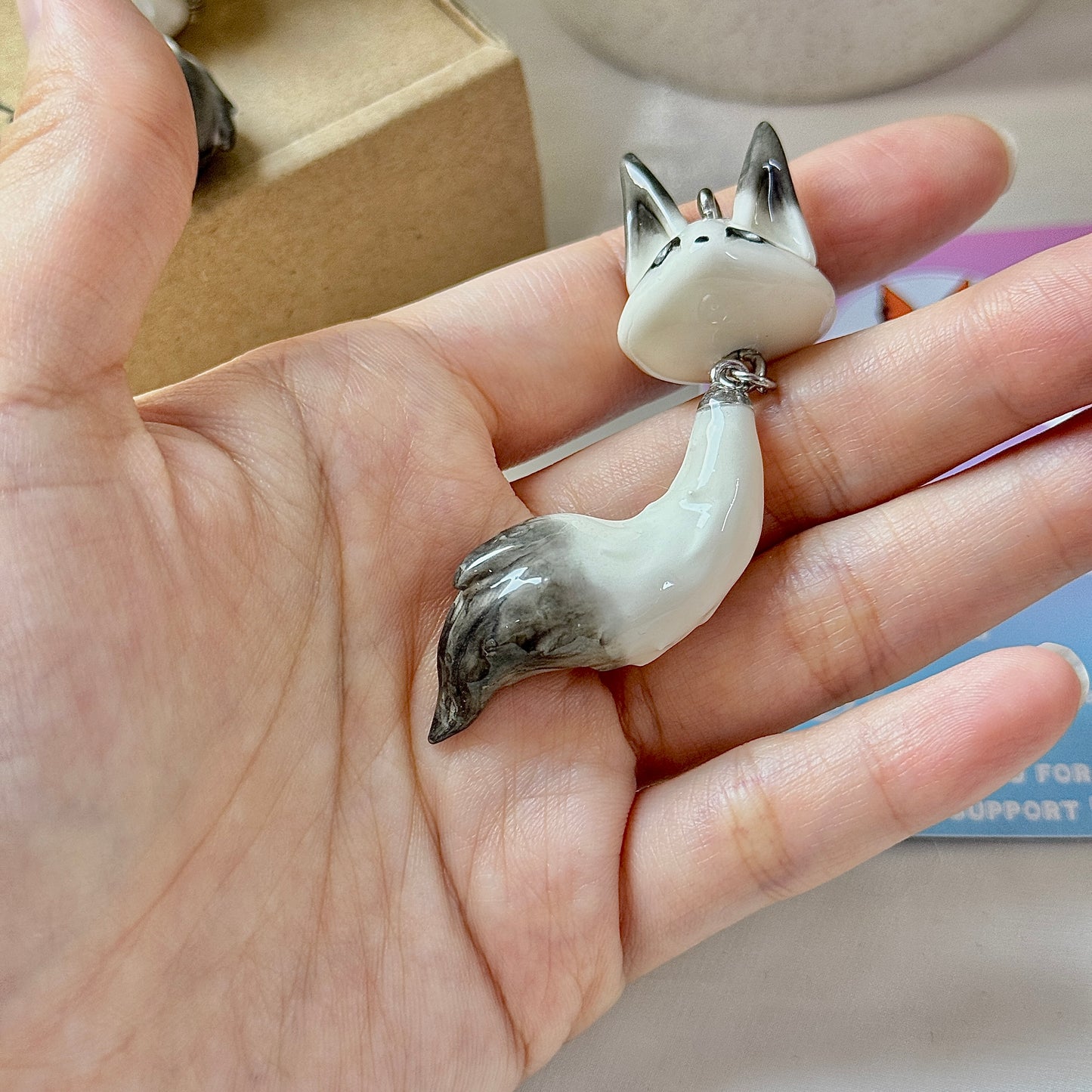 (Pre-Order) ASHEN WOLF KEYCHAIN / PHONE CHARM
