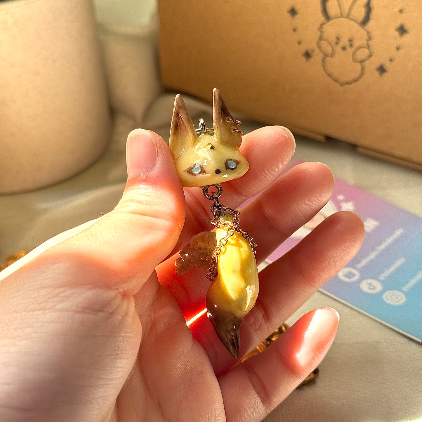 (Pre-Order) SERAPHIC WOLF KEYCHAIN / PHONE CHARM